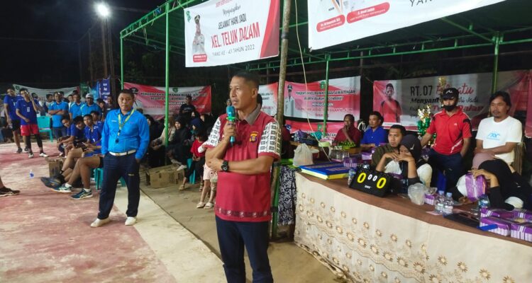 Teluk Dalam Open Cup, Kapolsek Muara Jawa Hadiri Penutupan Turnamen Bola Volly