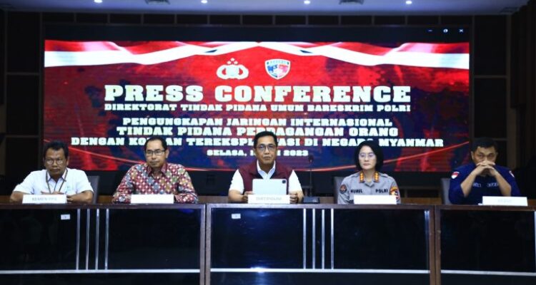 Bareskrim Polri Ungkap Kasus Perdagangan Manusia ke Myanmar
